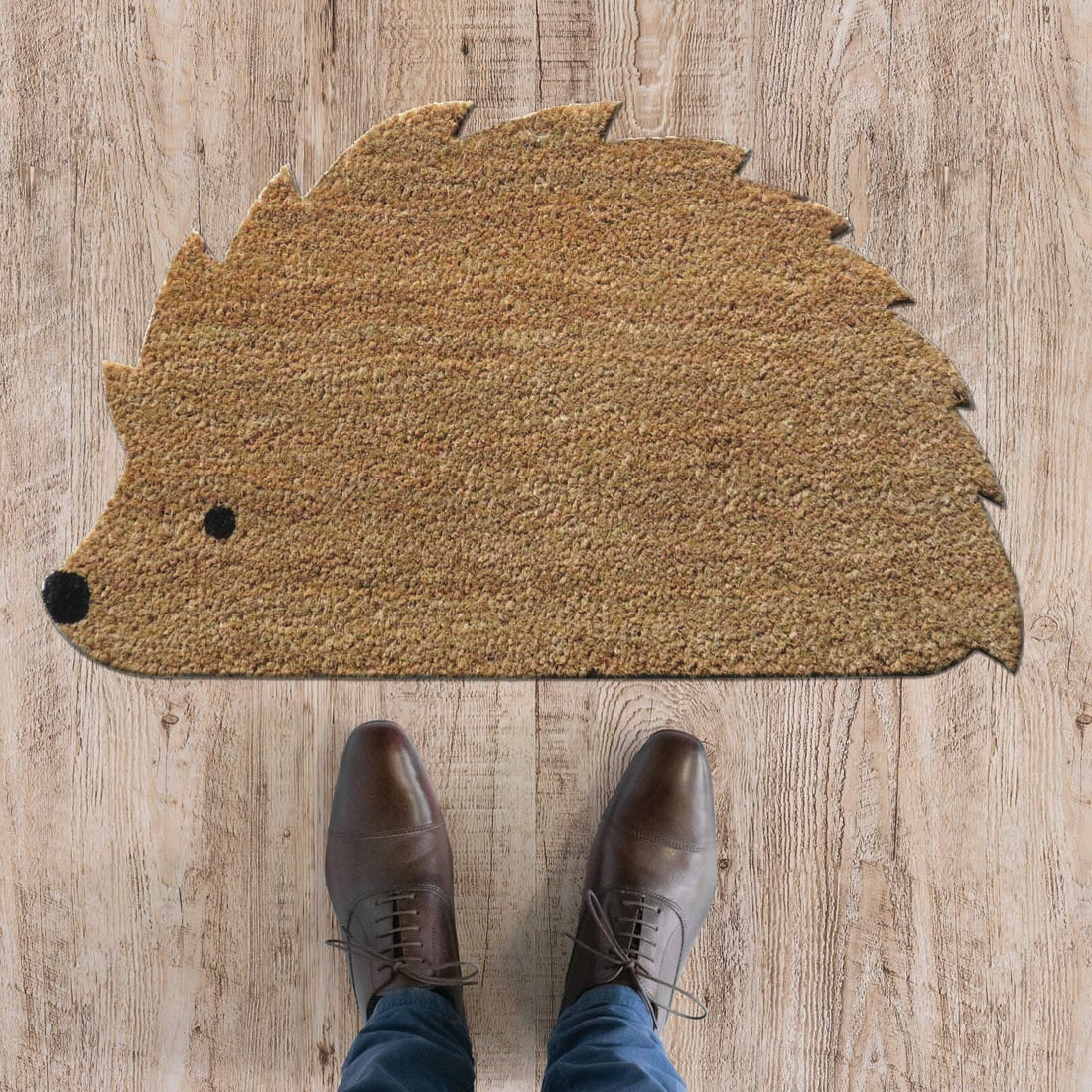 Hedgehog Shaped Coir Doormat 35x60 cm – ATMAH