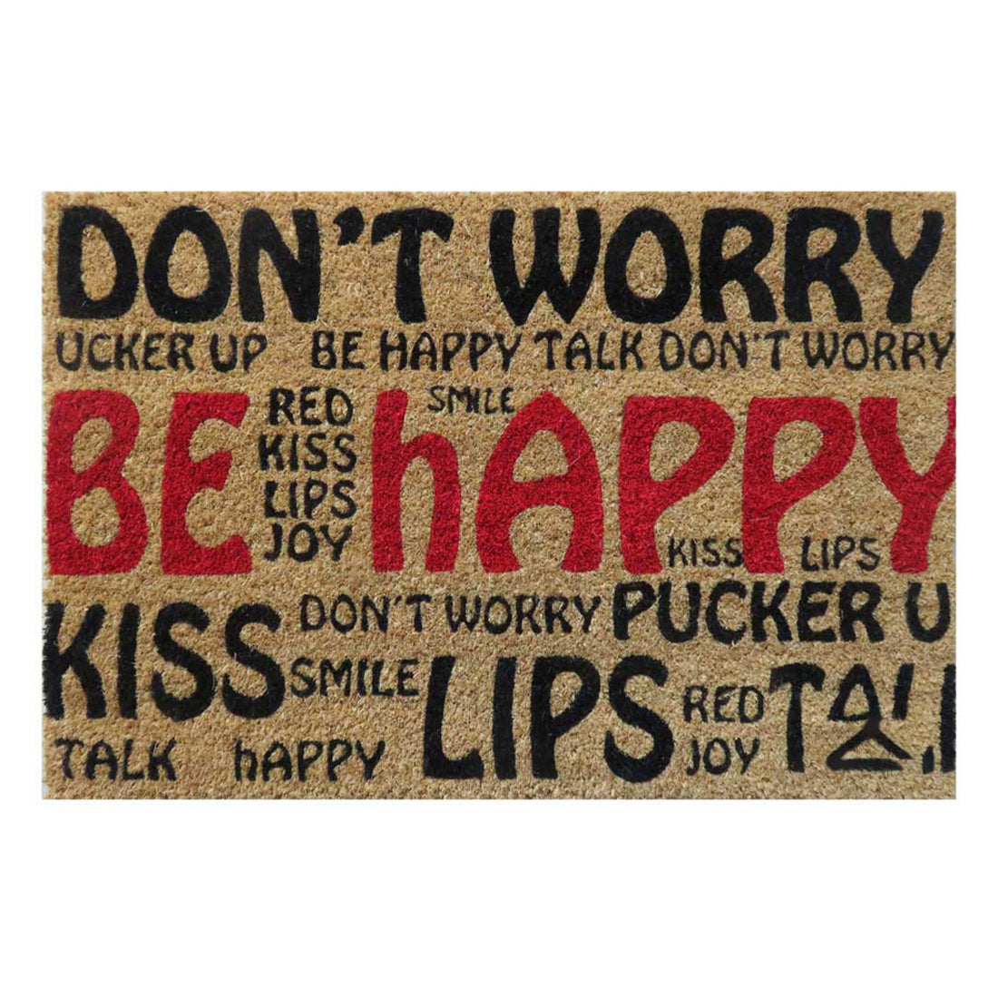 Don't Worry be Happy Coir Doormat 40x60 cm – ATMAH, view 3