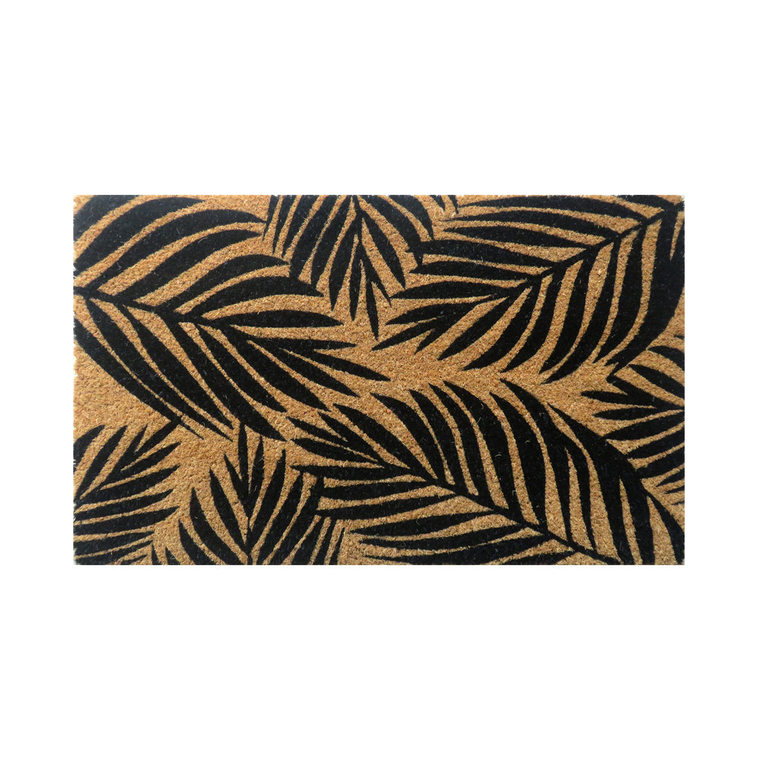 Black Leaves Coir Doormat – ATMAH, view 4
