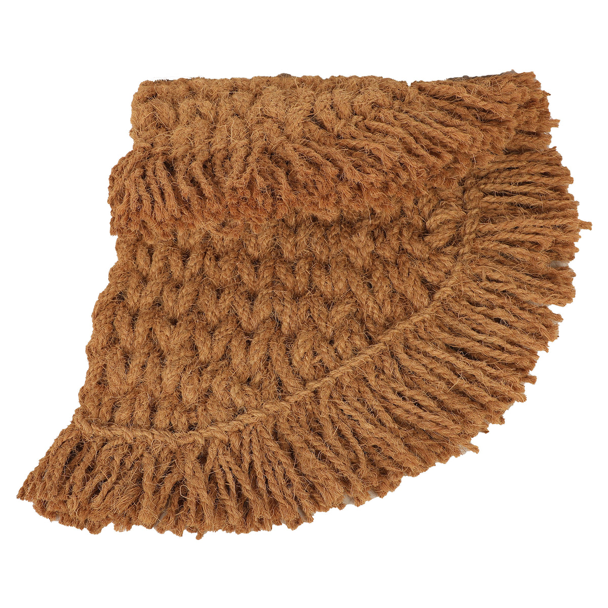 Handwoven Coir Rope Mat with Fringes 45x80 cm – ATMAH, view 4
