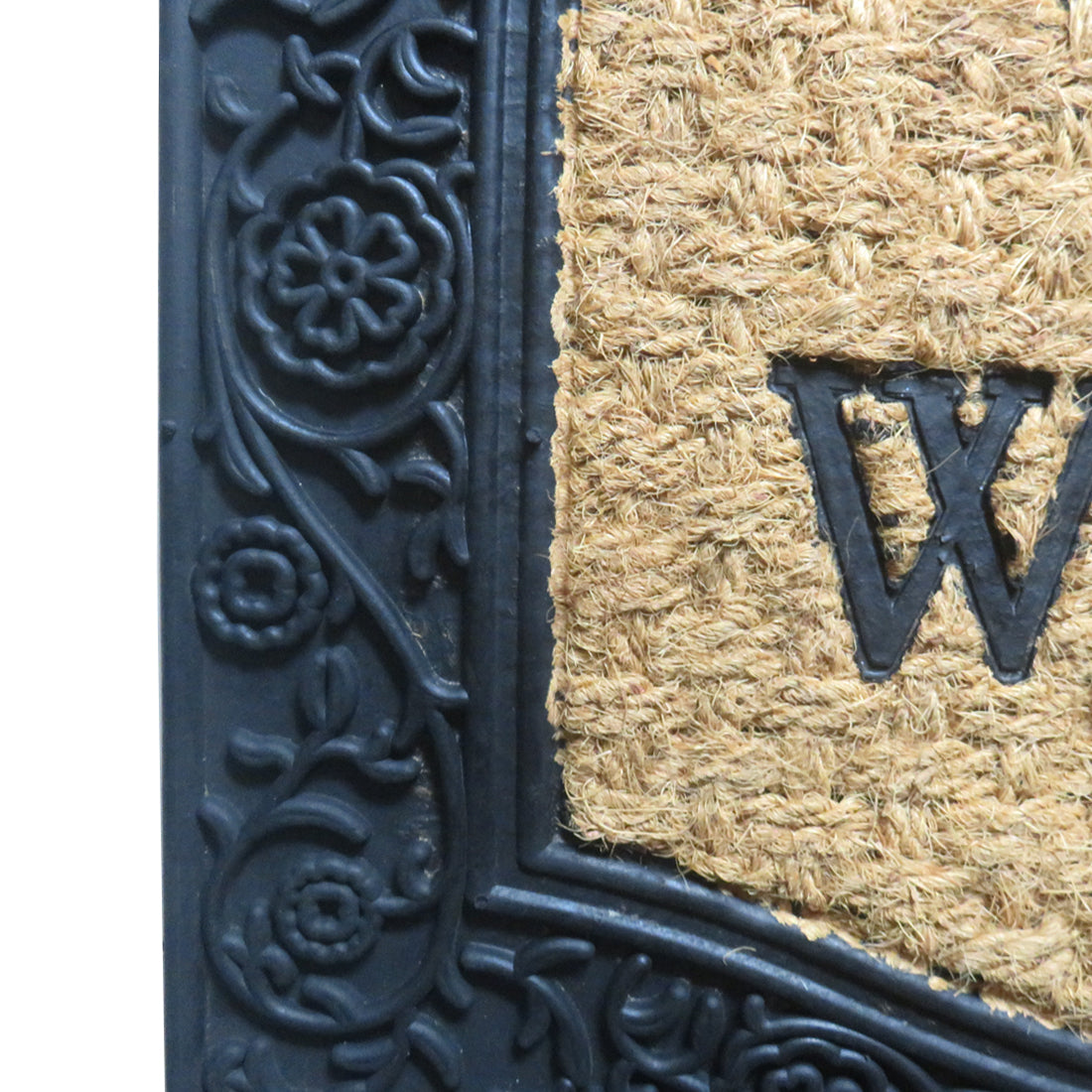 Welcome Shaped Rubber & Coir Doormat 45x75 cm – ATMAH, view 3