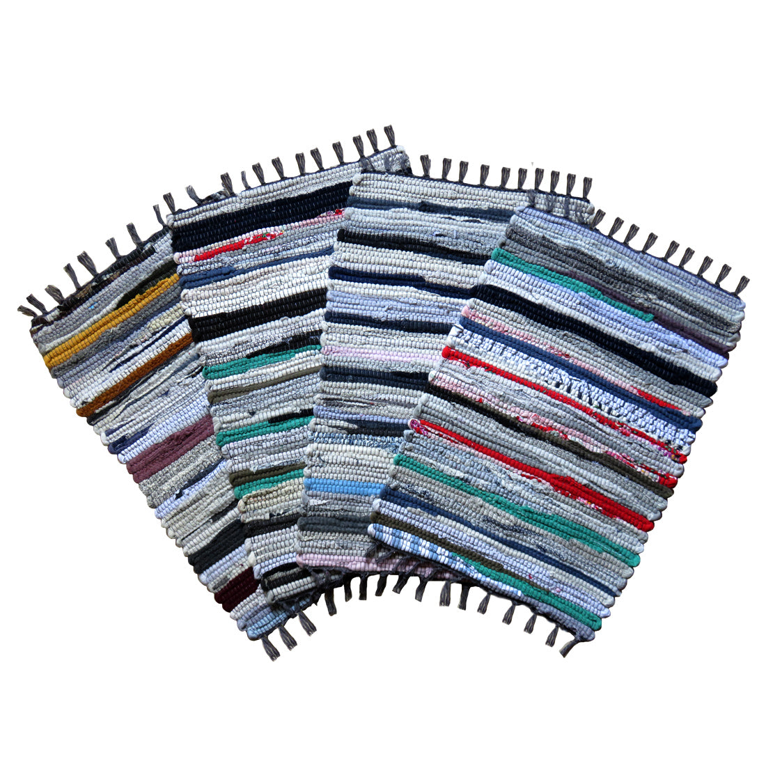 Cotton Chindi Rag Rugs, Set of 4 – ATMAH