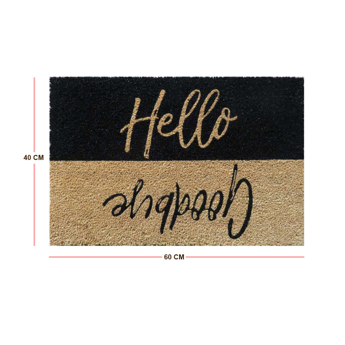 Hello & Goodbye Coir Doormat 35x60 cm – ATMAH, view 2