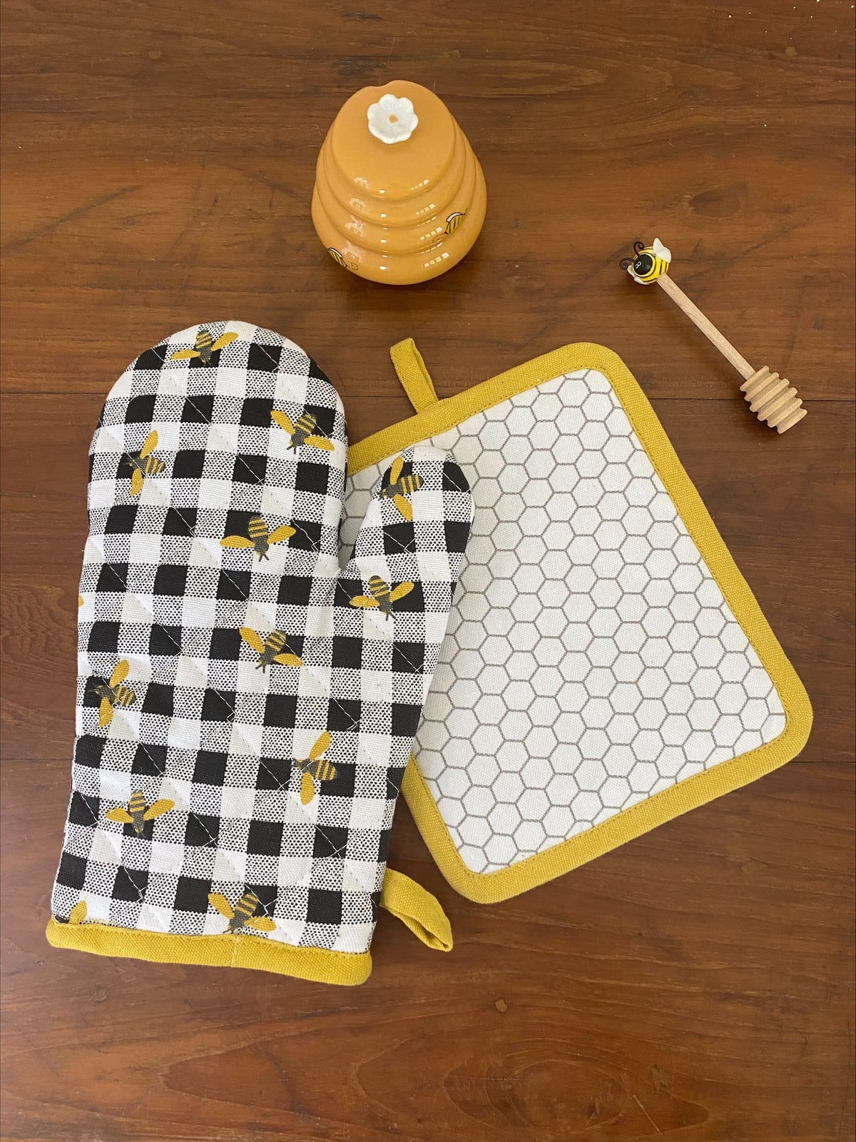 Bees Cotton Oven Mitt – ATMAH