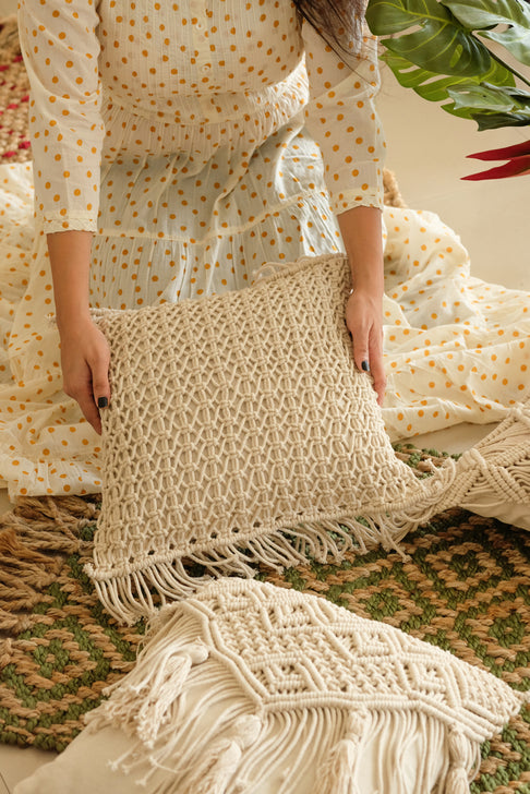 Arianna Macrame Cushion Cover