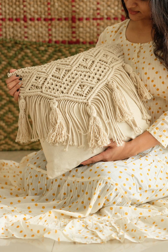 Adele Macrame Cushion Cover